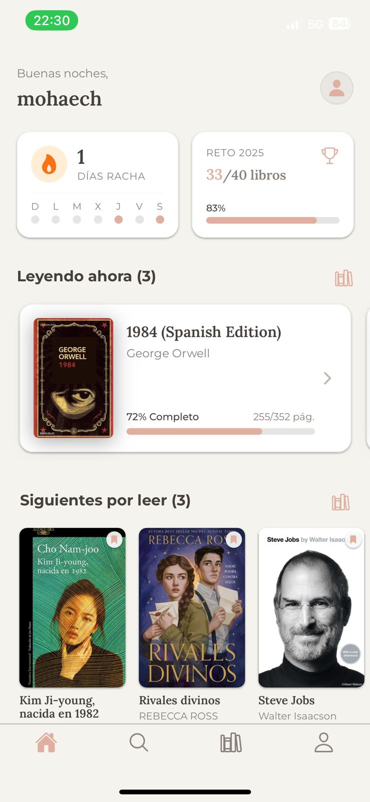 Versory App Home Screen